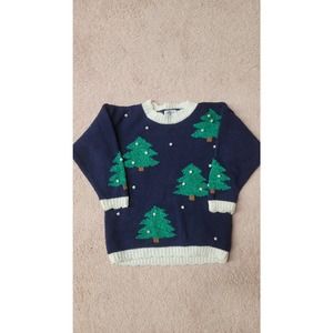 5/6+ vintage girls' holiday sweater 90s